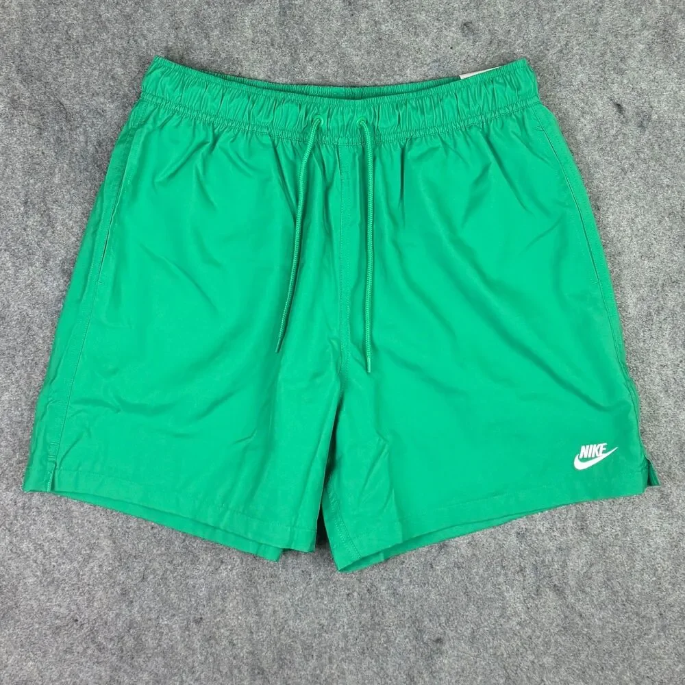 Men's Nike Club Woven Flow Shorts Size Medium Stadium Green FN3307-324